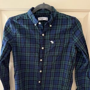 Abercrombie Kids plaid long sleeve shirt